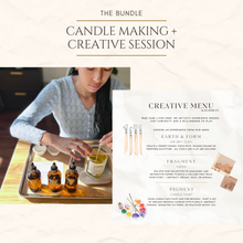 Load image into Gallery viewer, THE BUNDLE - CANDLE MAKING &amp; CREATIVE SESSION
